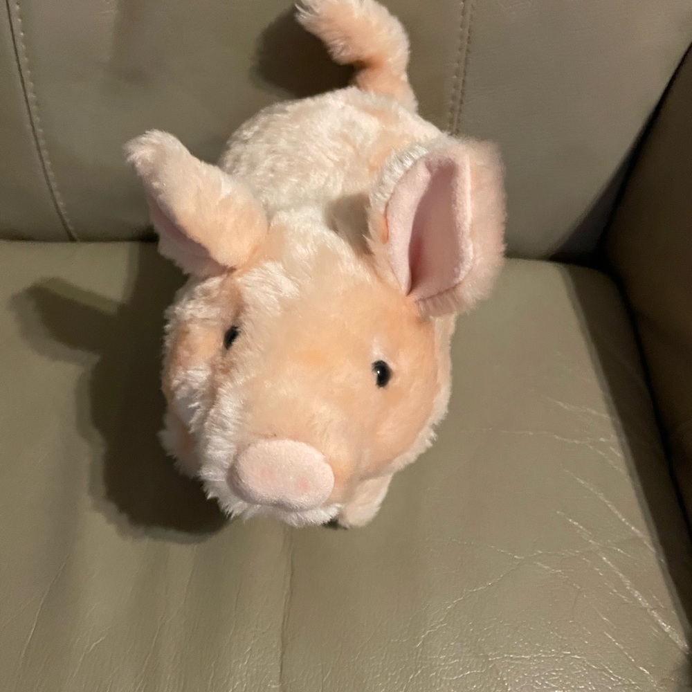 Plush Pig Toy let this be your pet it oinks  - Pink